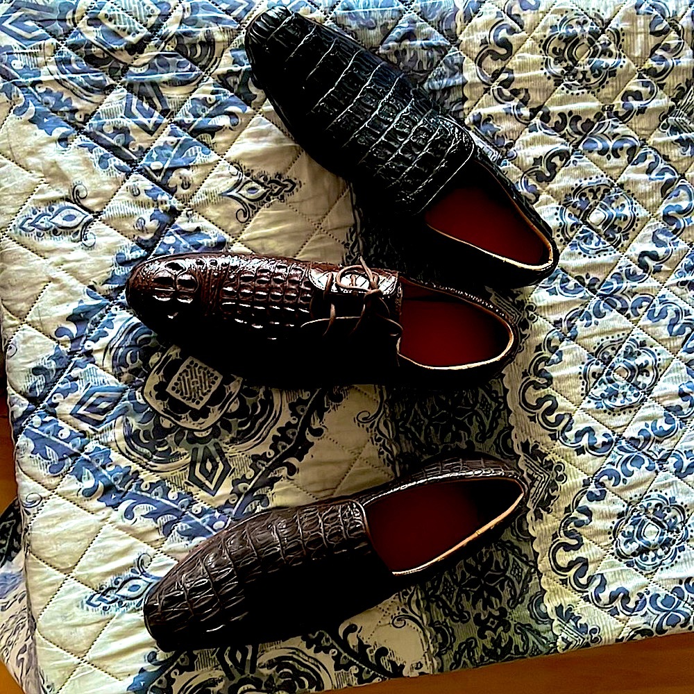 Men’s Authentic Alligator Hat and Shoes